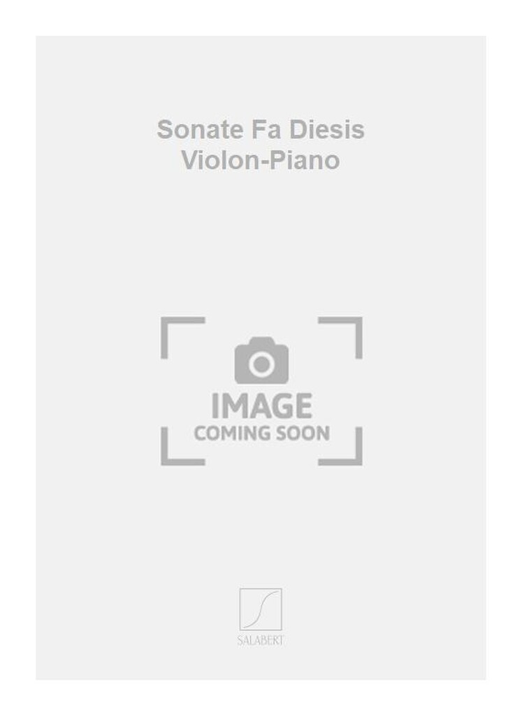 Sonate Fa Diesis Violon-Piano